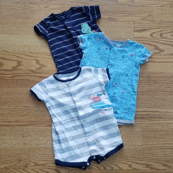 Carter's Other - Carter's baby boy romper bundle 9months 🐦